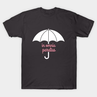 In Omnia Paratus Life and Death Brigade Umbrella T-Shirt